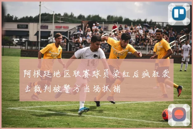 阿根廷地区联赛球员染红后疯狂袭击裁判被警方当场抓捕
